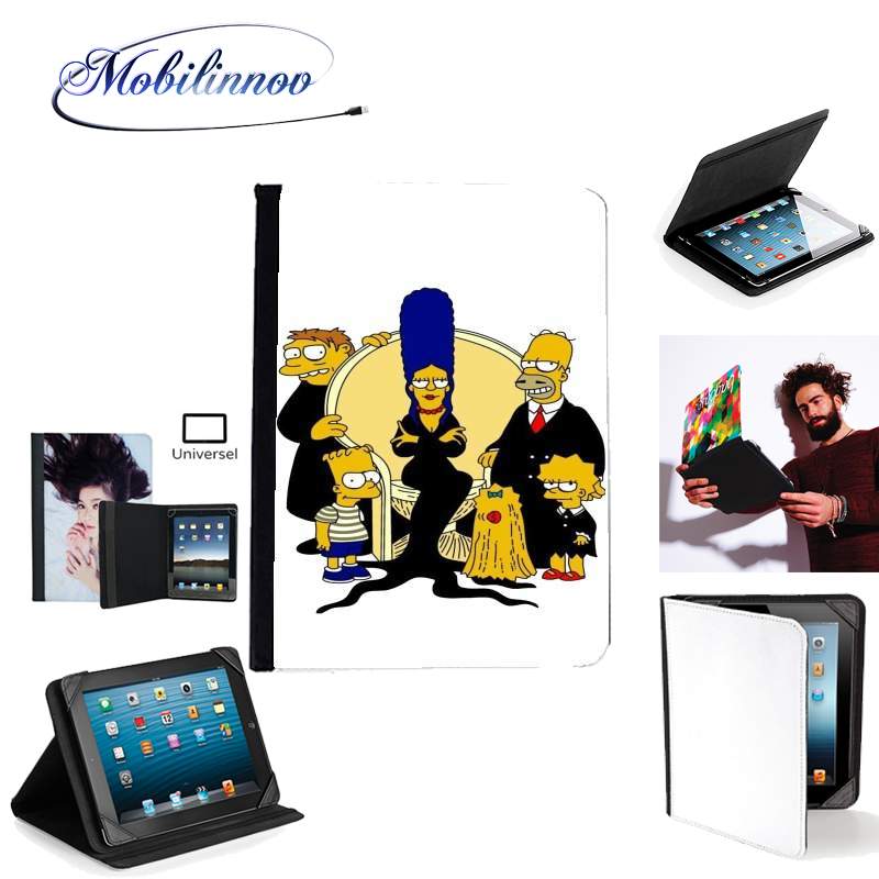 Étui Universel Tablette pour Famille Adams x Simpsons