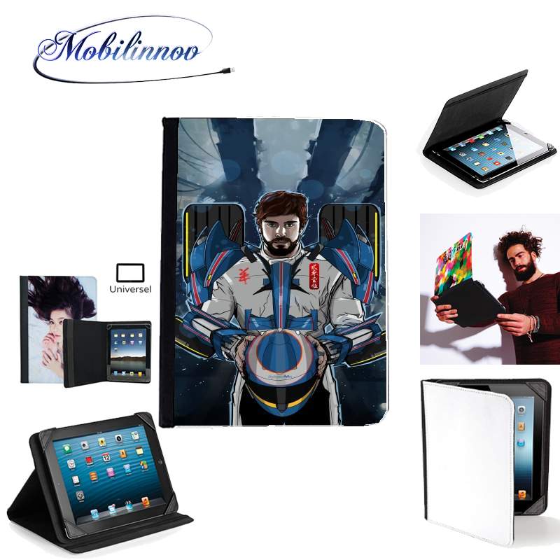 Étui Universel Tablette pour Alonso mechformer  racing driver 