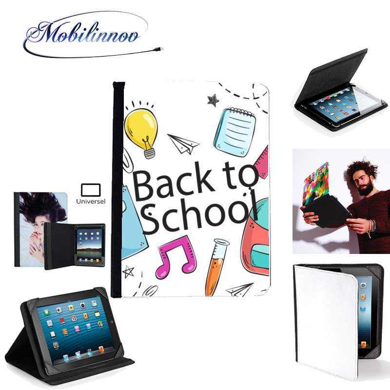 Étui Universel Tablette pour Back to school background drawing