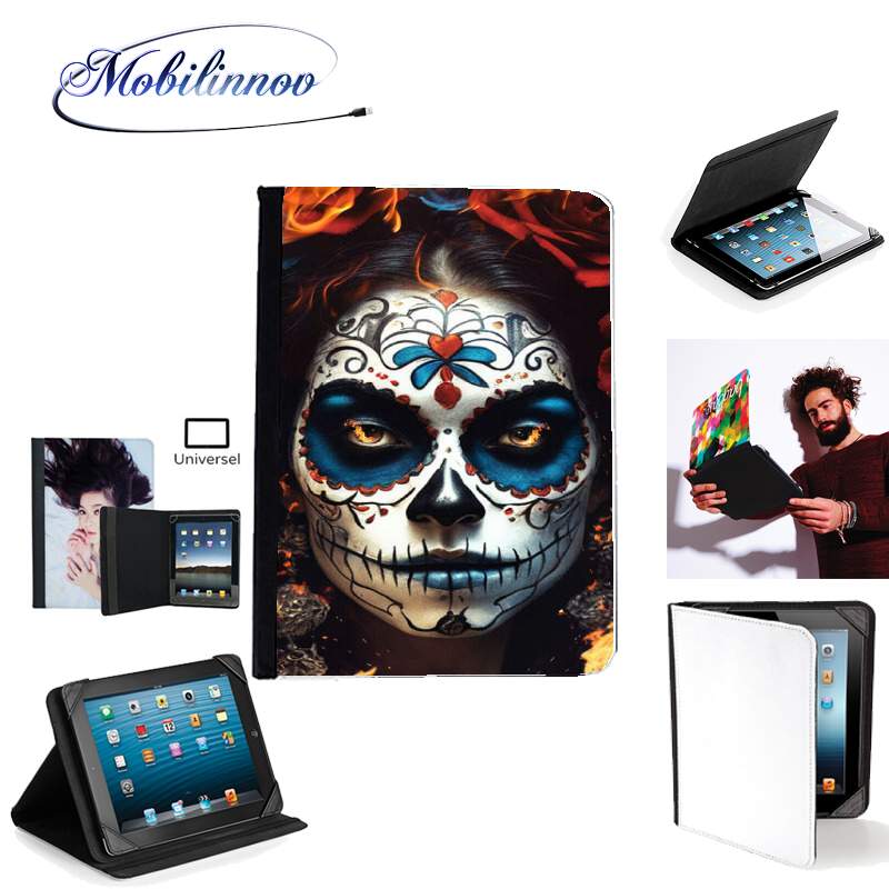 Étui Universel Tablette pour Dia De Los Muertos V6