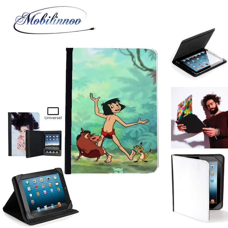 Étui Universel Tablette pour Disney Hangover Mowgli Timon and Pumbaa 