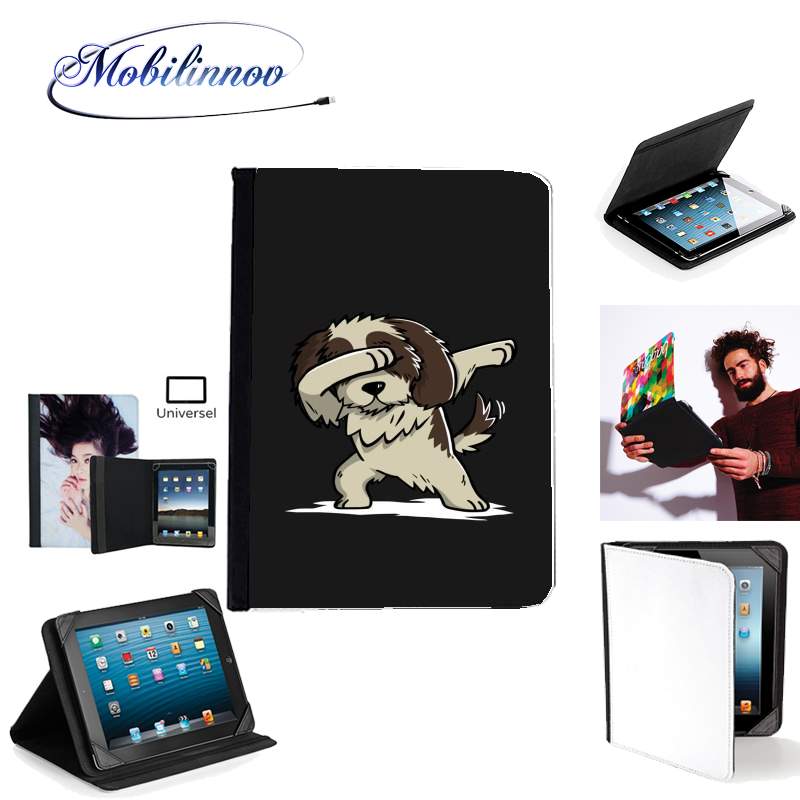 Étui Universel Tablette pour Dog Shih Tzu Dabbing