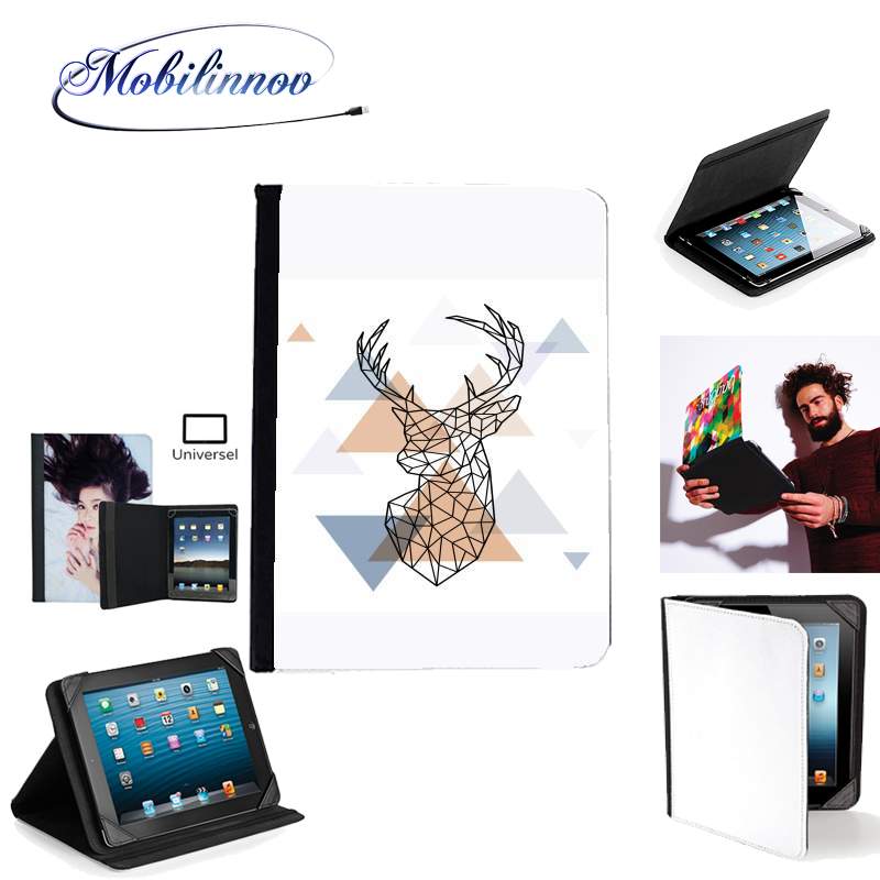 Étui Universel Tablette pour Geometric head of the deer