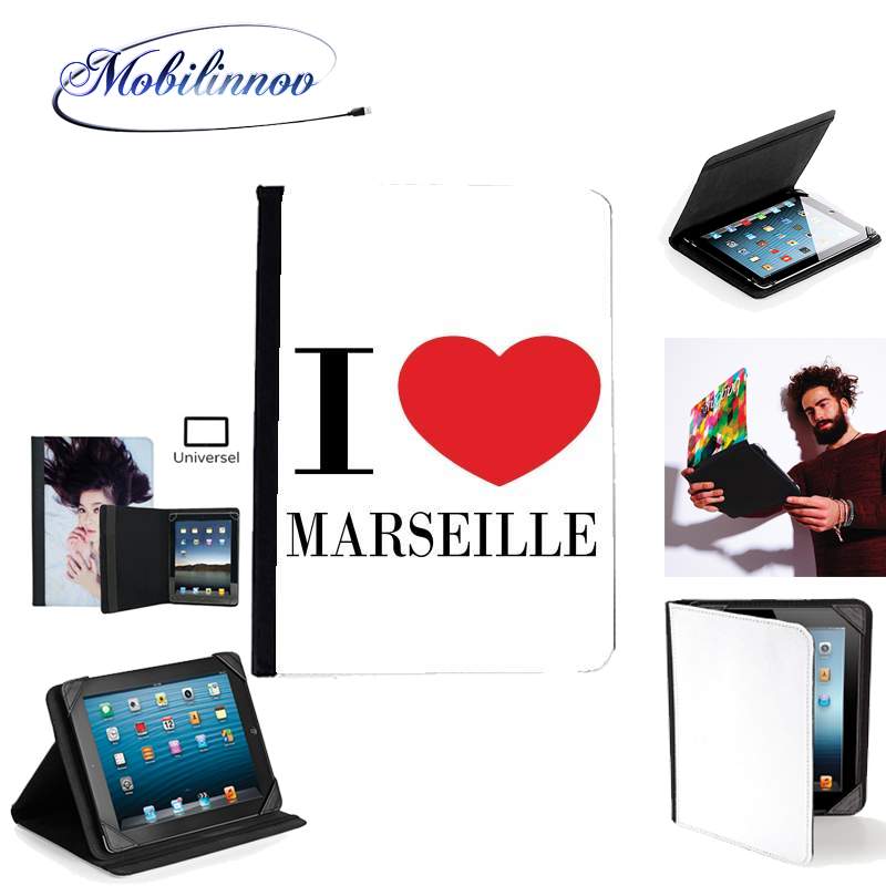 Étui Universel Tablette pour I love Marseille