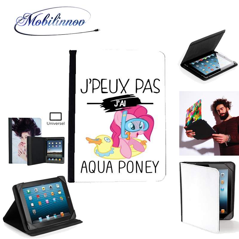 Étui Universel Tablette pour Je peux pas jai aqua poney girly