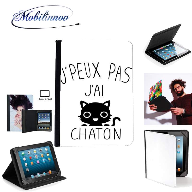 Étui Universel Tablette pour Je peux pas j'ai chaton