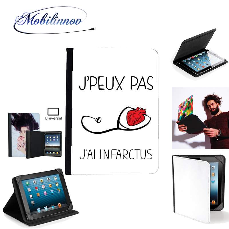 Étui Universel Tablette pour Je peux pas j'ai infarctus Maladie du coeur