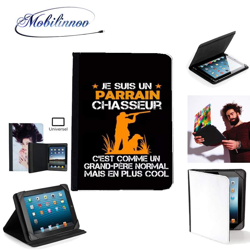 Étui Universel Tablette pour Je suis un parrain chasseur