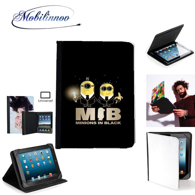 Étui Universel Tablette pour Minion in black mashup Men in black