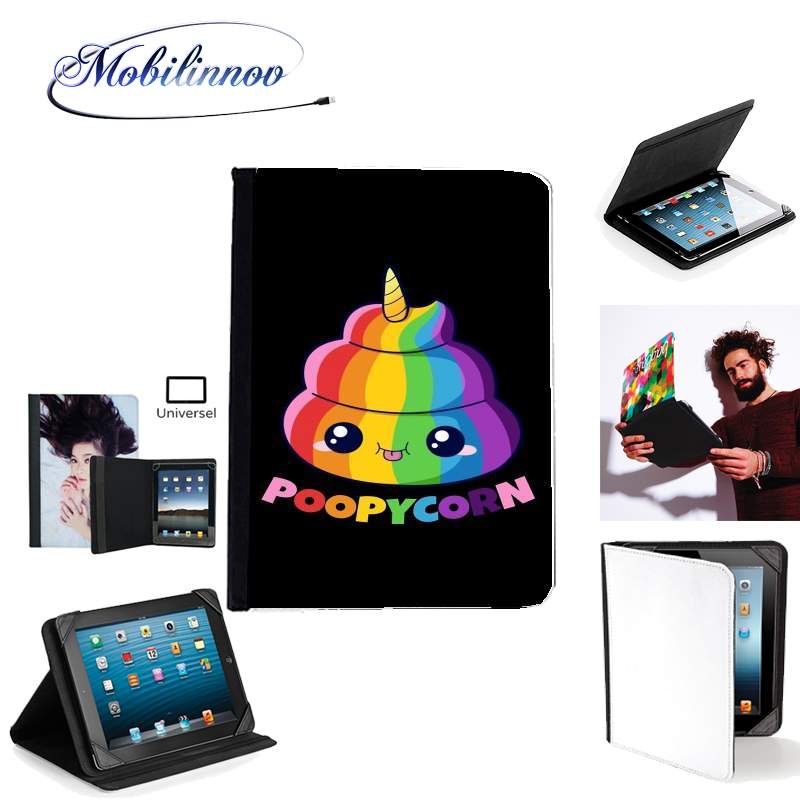 Étui Universel Tablette pour Poopycorn Caca Licorne