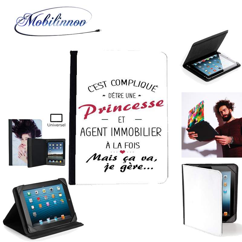 Étui Universel Tablette pour Princesse et agent immobilier