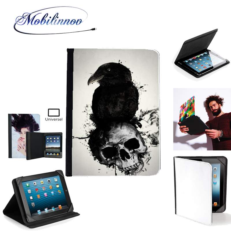 Étui Universel Tablette pour Raven and Skull