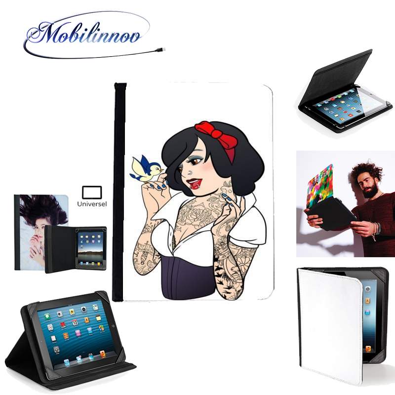 Étui Universel Tablette pour Snow White Tattoo Bird