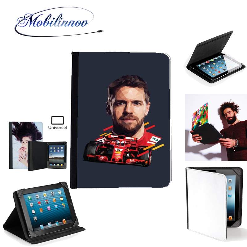 Étui Universel Tablette pour Vettel Formula One Driver