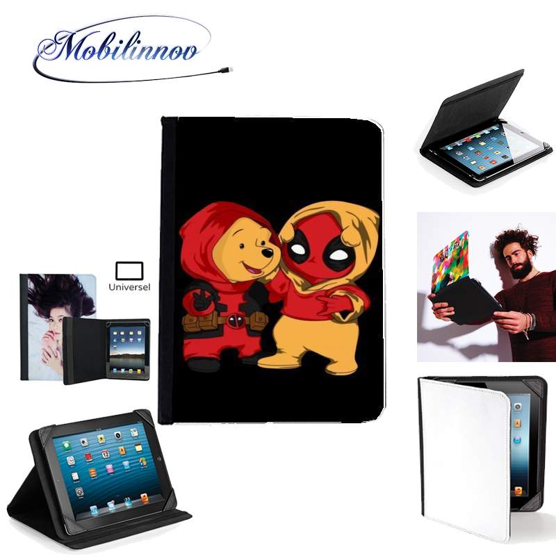 Étui Universel Tablette pour Winnnie the Pooh x Deadpool