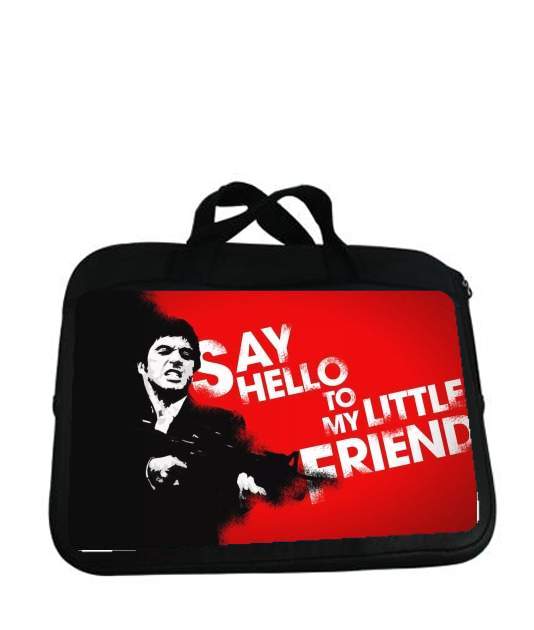 Housse pour tablette avec poignet pour Al Pacino Say hello to my friend