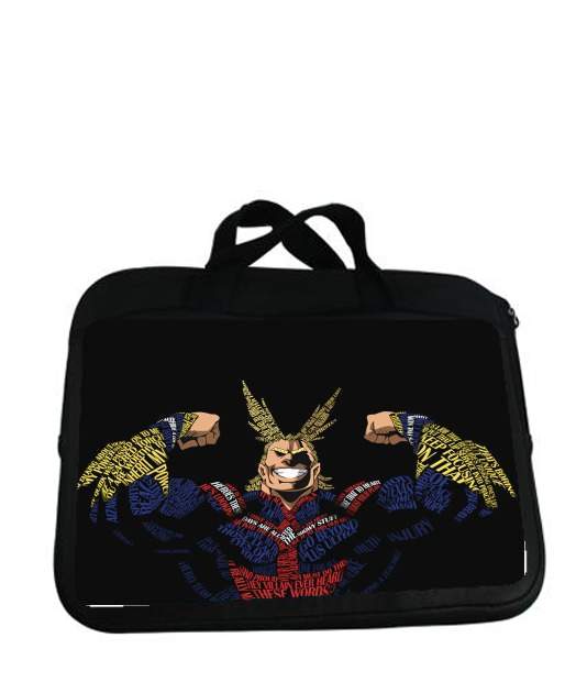 Housse pour tablette avec poignet pour All Might Toshinori Word Art