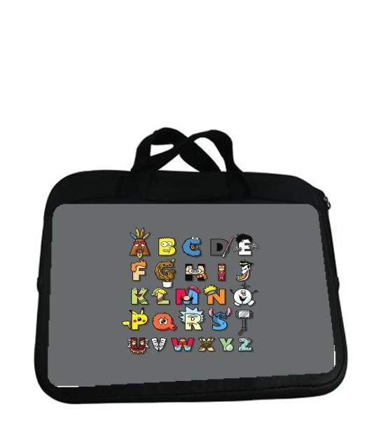 Housse pour tablette avec poignet pour Alphabet Geek