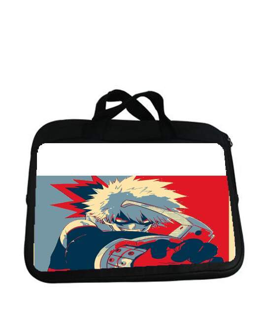 Housse pour tablette avec poignet pour Bakugo Katsuki propaganda art