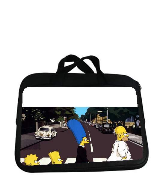 Housse pour tablette avec poignet pour Beatles meet the simpson