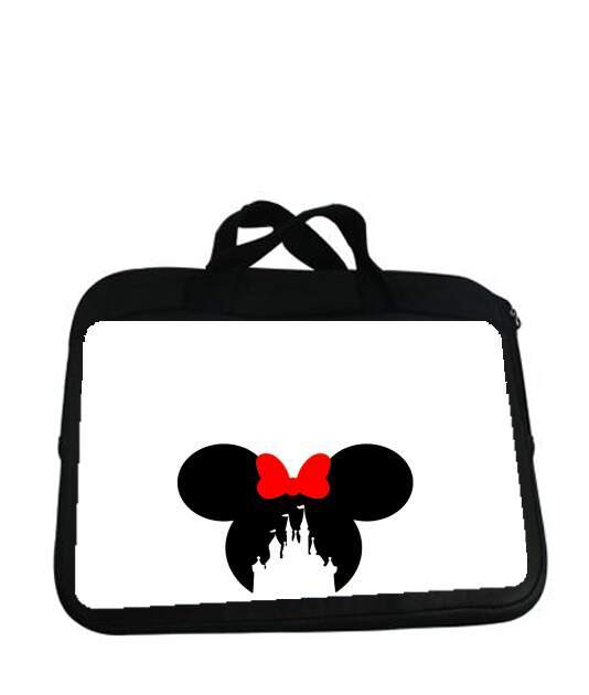 Housse pour tablette avec poignet pour Silhouette Minnie Château avec prénom personnalisable