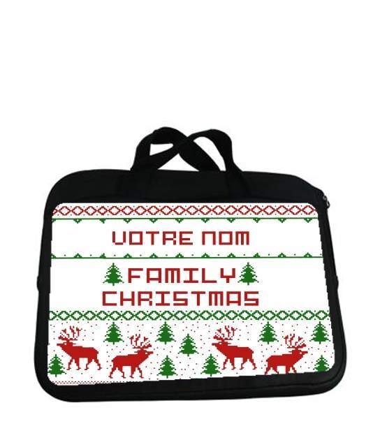 Housse pour tablette avec poignet pour Esprit de Noel avec nom personnalisable