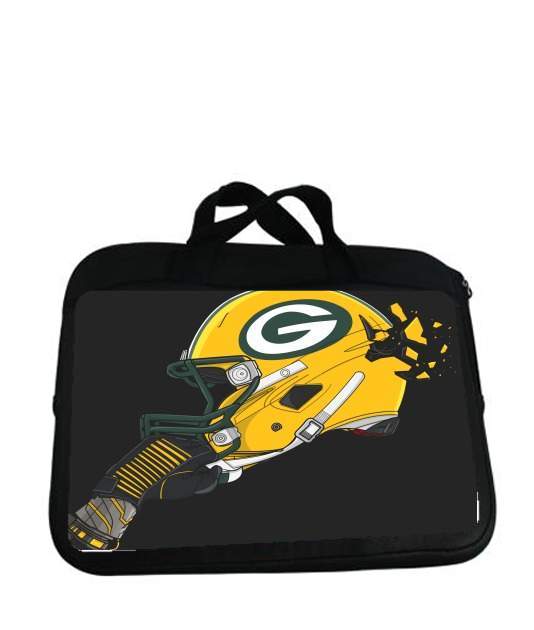 Housse pour tablette avec poignet pour Football Helmets Green Bay