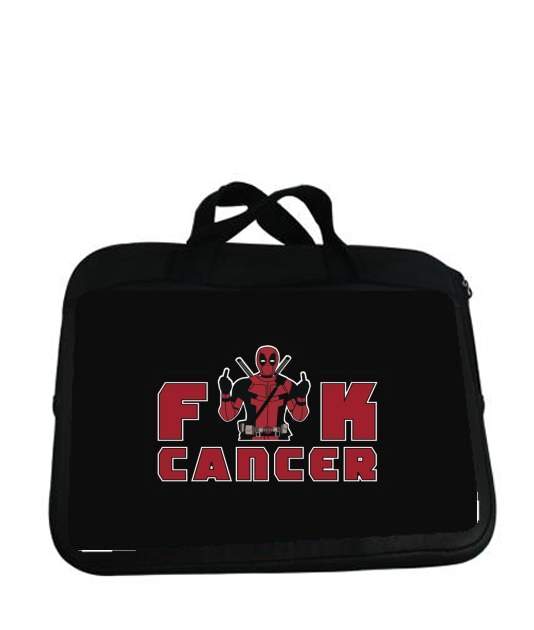 Housse pour tablette avec poignet pour Fuck Cancer With Deadpool