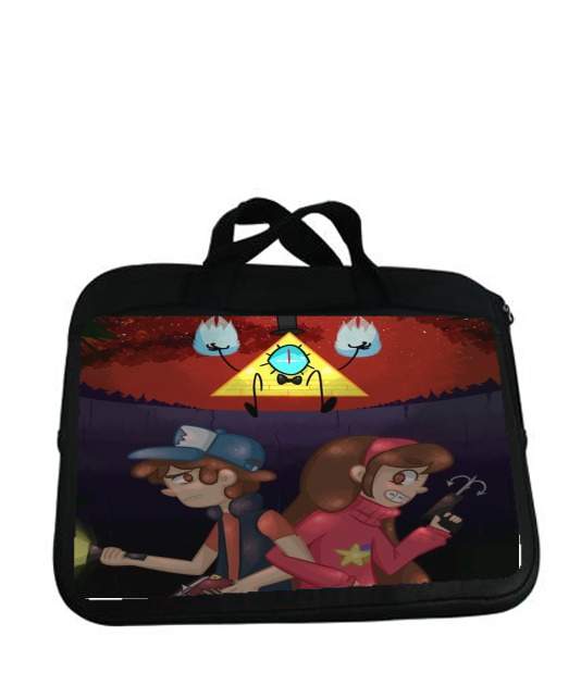 Housse pour tablette avec poignet pour Gravity Falls Monster bill cipher Wheel