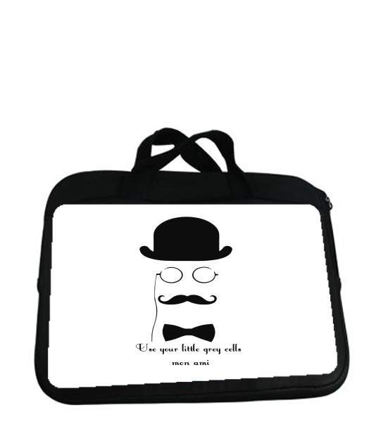 Housse pour tablette avec poignet pour Hercules Poirot Quotes