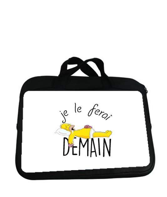 Housse pour tablette avec poignet pour Je le ferai demain Homer Donuts