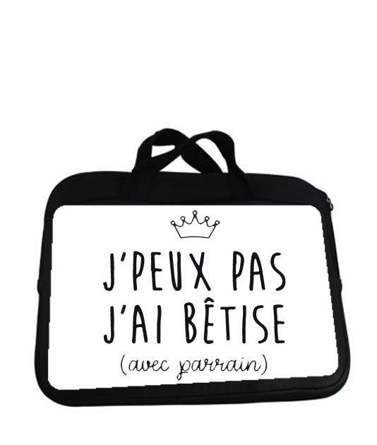 Housse pour tablette avec poignet pour Je peux pas j'ai bêtise avec parrain