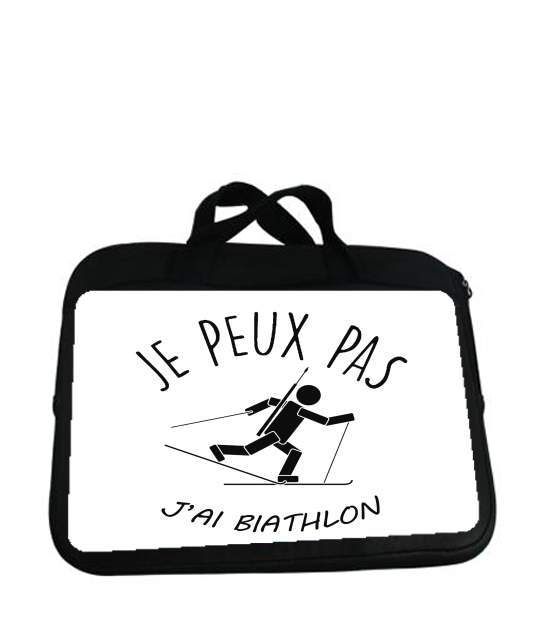 Housse pour tablette avec poignet pour Je peux pas j'ai biathlon