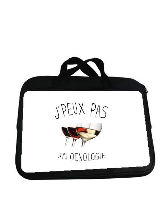 Housse pour tablette avec poignet pour Je peux pas j'ai oenologie