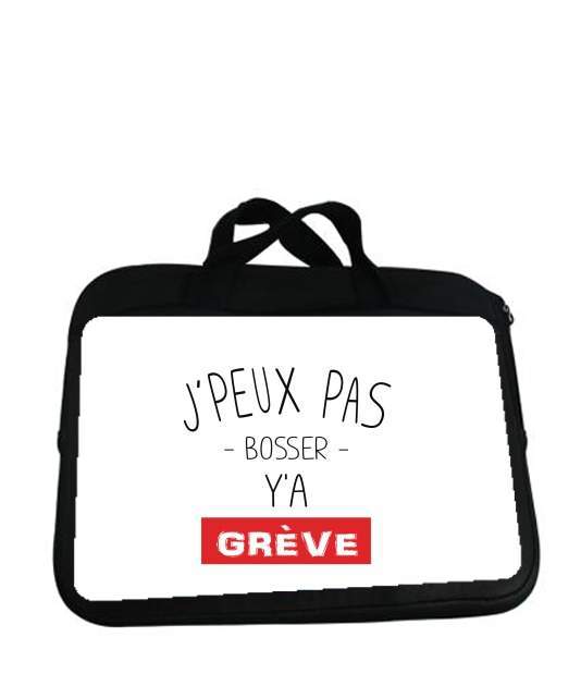 Housse pour tablette avec poignet pour Je peux pas y'a grève