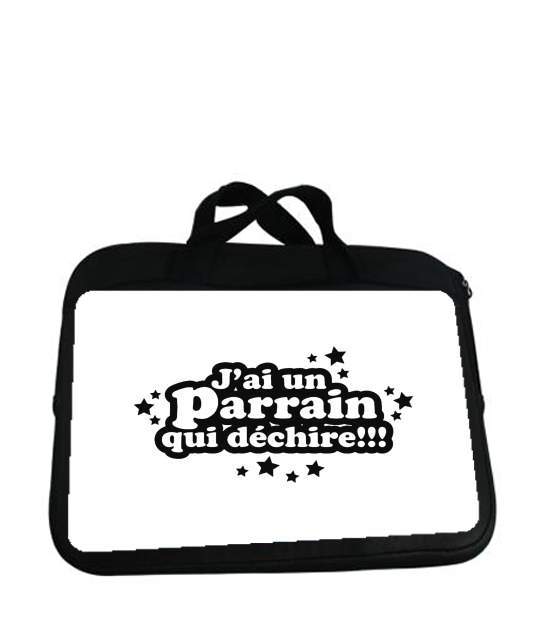 Housse pour tablette avec poignet pour Je suis un parrain qui dechire