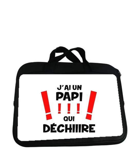 Housse pour tablette avec poignet pour J'ai un Papi qui déchire