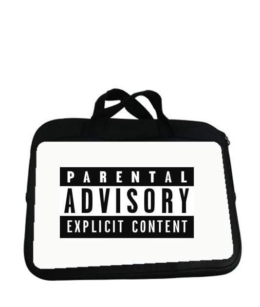 Housse pour tablette avec poignet pour Parental Advisory Explicit Content