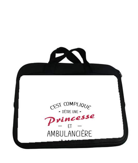 Housse pour tablette avec poignet pour C'est compliqué d'être une princesse et ambulancière