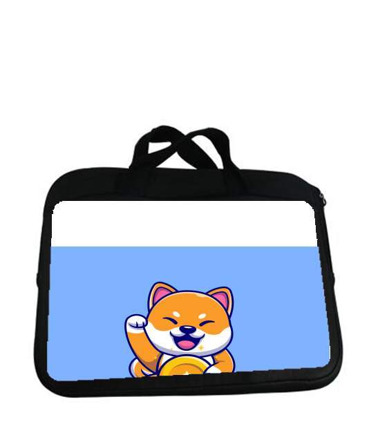 Housse pour tablette avec poignet pour Shiba Inu Crypto