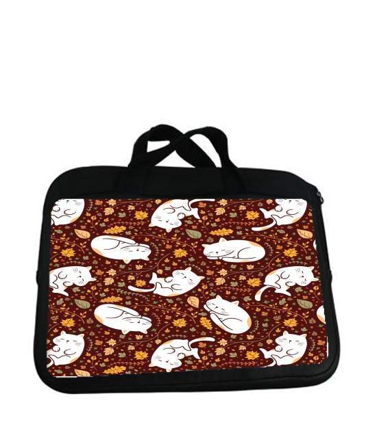 Housse pour tablette avec poignet pour Sleeping cats seamless pattern