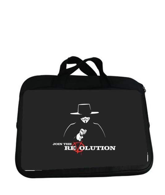 Housse pour tablette avec poignet pour V For Vendetta Join the revolution