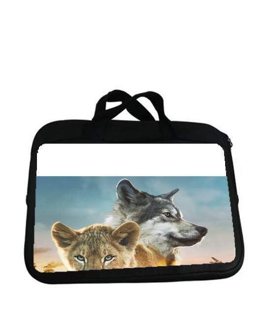 Housse pour tablette avec poignet pour Le loup et le lion