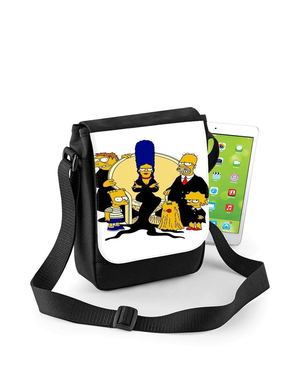 Mini Sac - Pochette unisexe pour Famille Adams x Simpsons