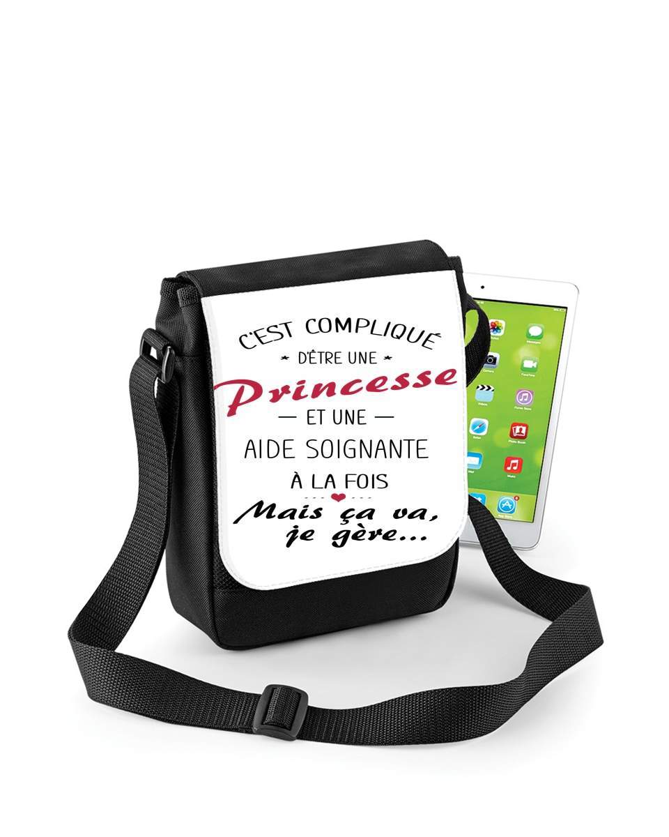 Mini Sac - Pochette unisexe pour C'est complique d'être une princesse et une aide soignante a la fois