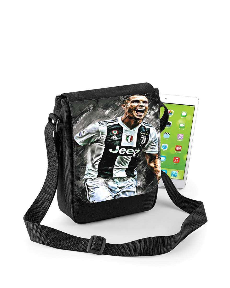 Mini Sac - Pochette unisexe pour Cr7 Juventus Painting Art