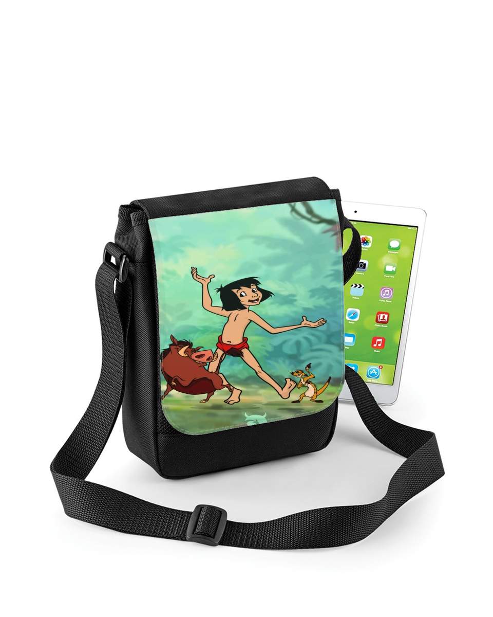 Mini Sac - Pochette unisexe pour Disney Hangover Mowgli Timon and Pumbaa 