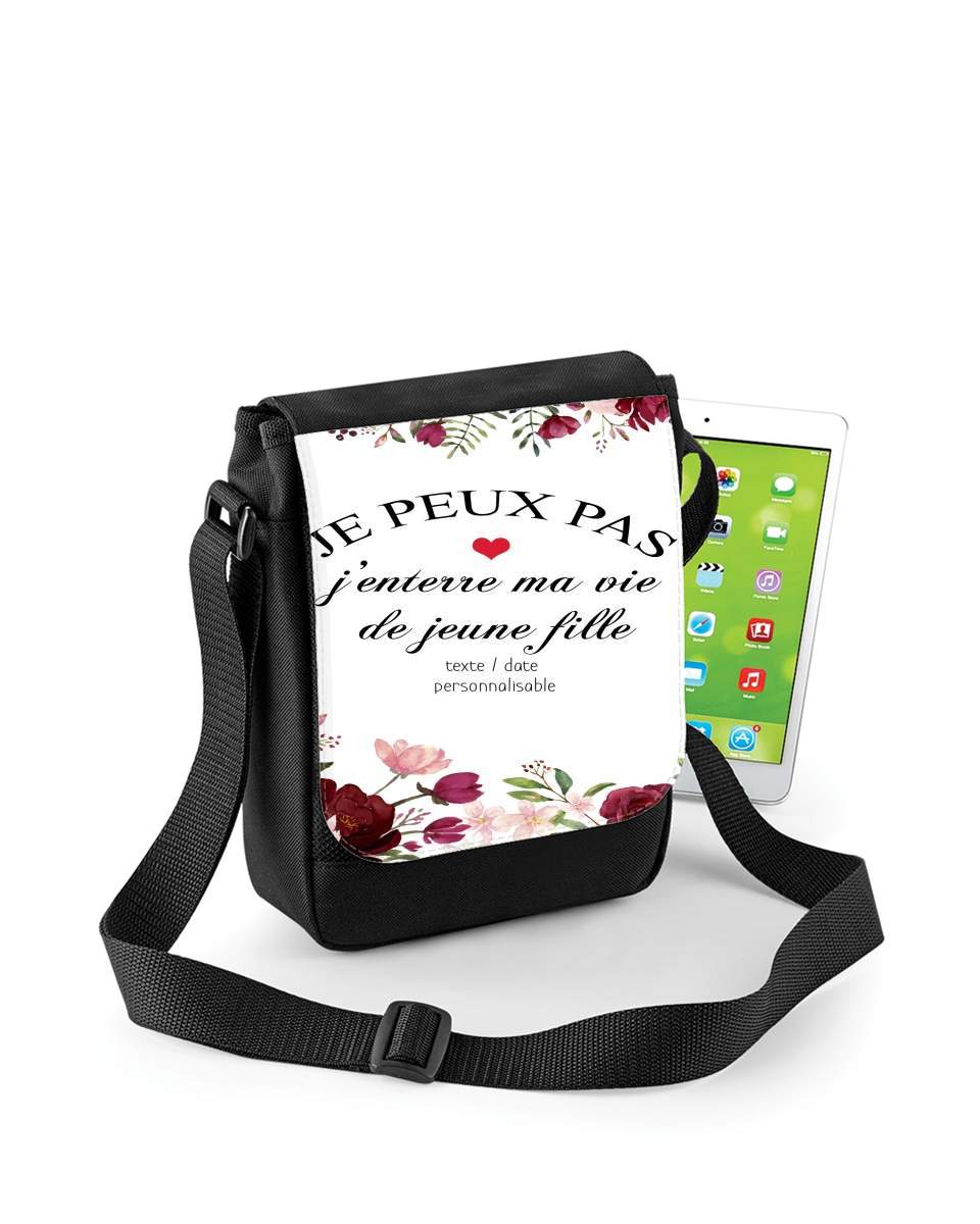 Mini Sac - Pochette unisexe pour EVJF Cadeau enterrement vie de jeune fille personnalisable avec date ou texte