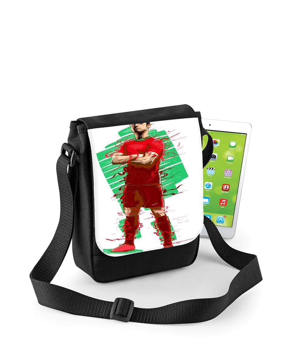 Mini Sac - Pochette unisexe pour Football Legends: Cristiano Ronaldo - Portugal