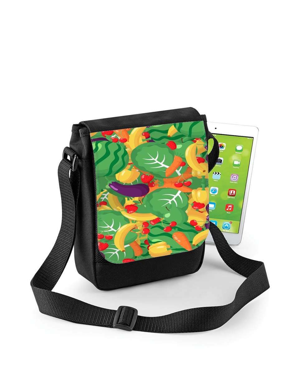 Mini Sac - Pochette unisexe pour Healthy Food: Fruits and Vegetables V2